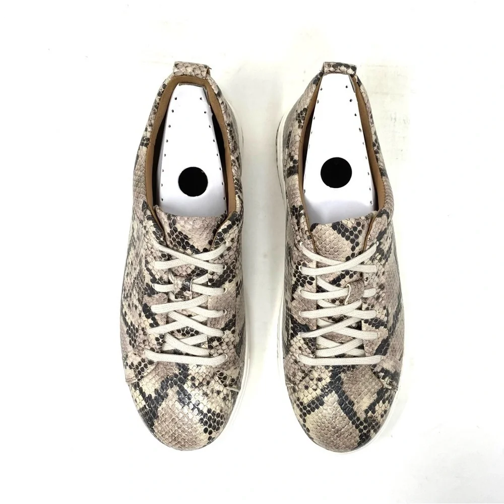 Clarks Un Maui Lace Natural Snake Leather Casual Comfort Sneakers